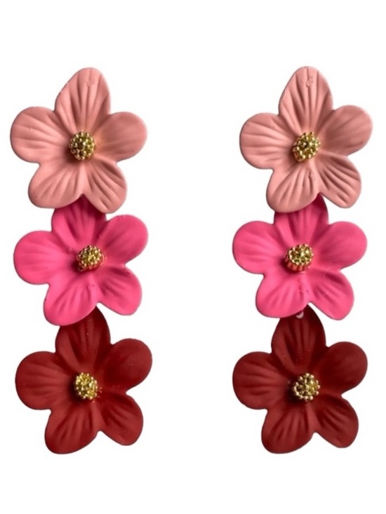 Jewelry - Tropical Free Flowing Flower Stud Earrings